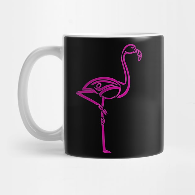 Flamingo Tribal Design by Alaina Williams